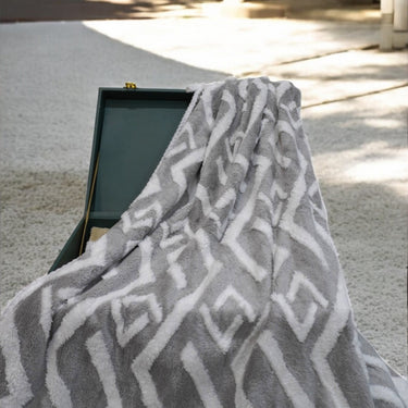 Luxurious Grey Microfiber Towel  front view