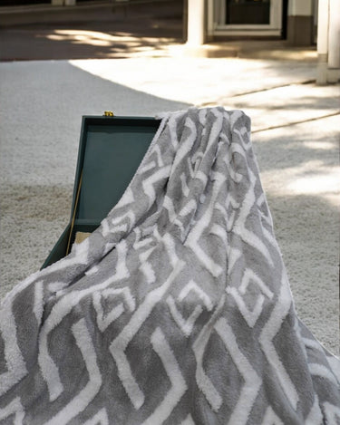 Luxurious Grey Microfiber Towel  front view