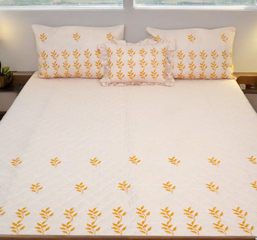 preach embroidered 4 piece bedcover set - front view