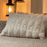 white furry cushions | front